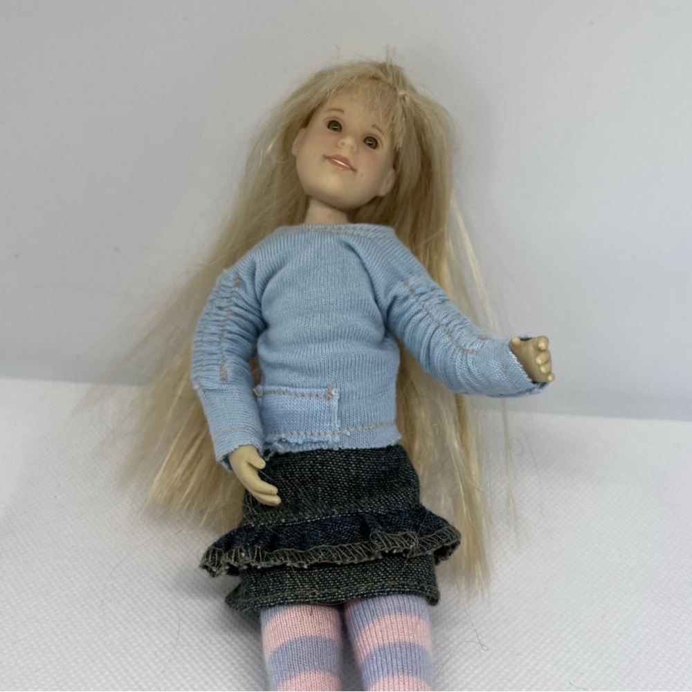Only Hearts Club Doll Karina Grace Blonde Blue Top Denim Skirt 2004